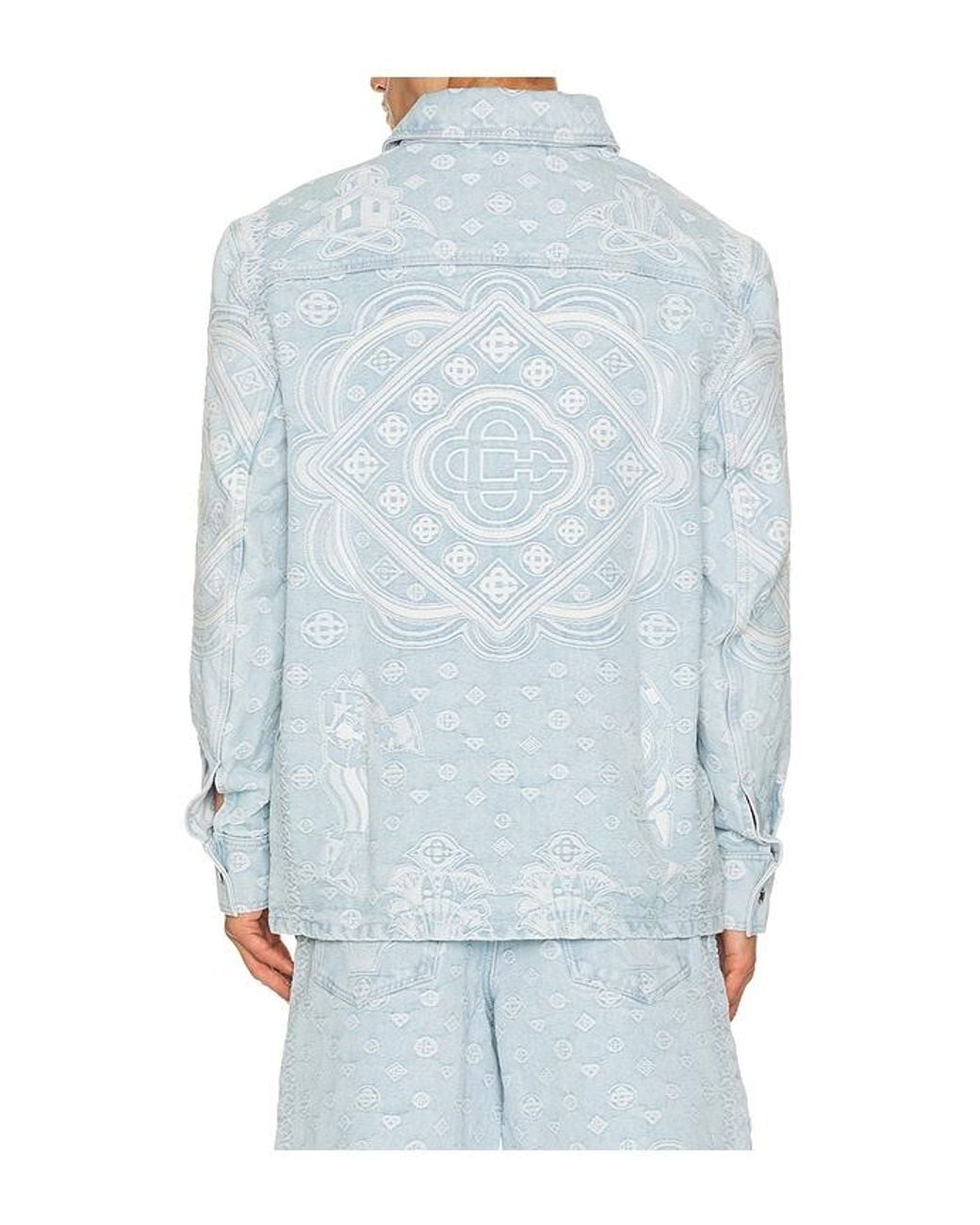 Casablanca Blue Denim Shirt for men
