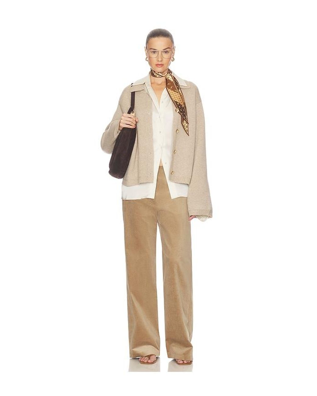 SRG Natural Orli Cashmere Cardigan