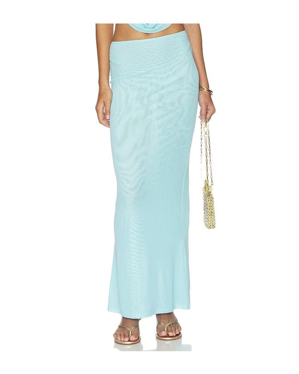 superdown Blue Saylor Maxi Skirt