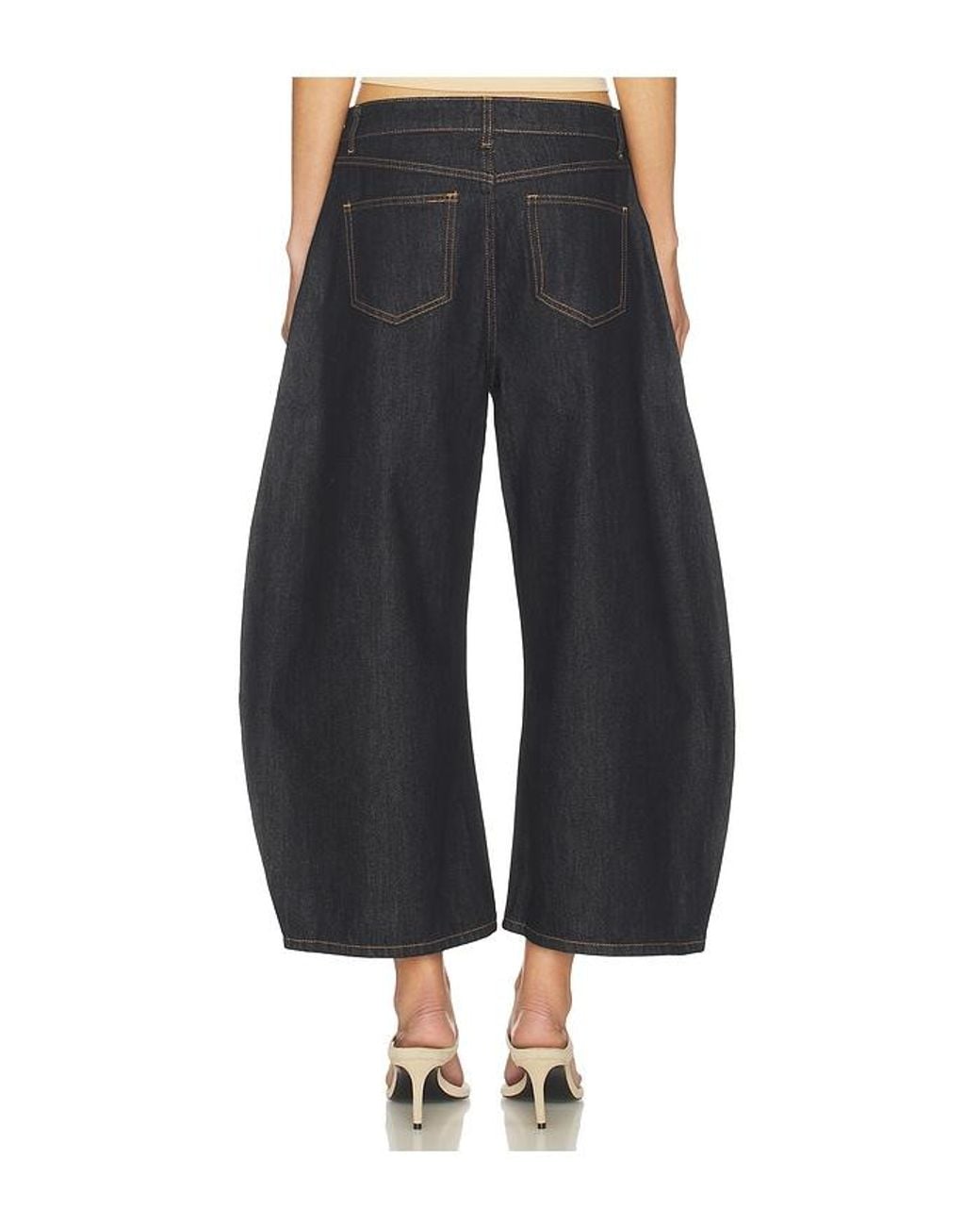 Lioness Black Horseshoe Cropped Jeans