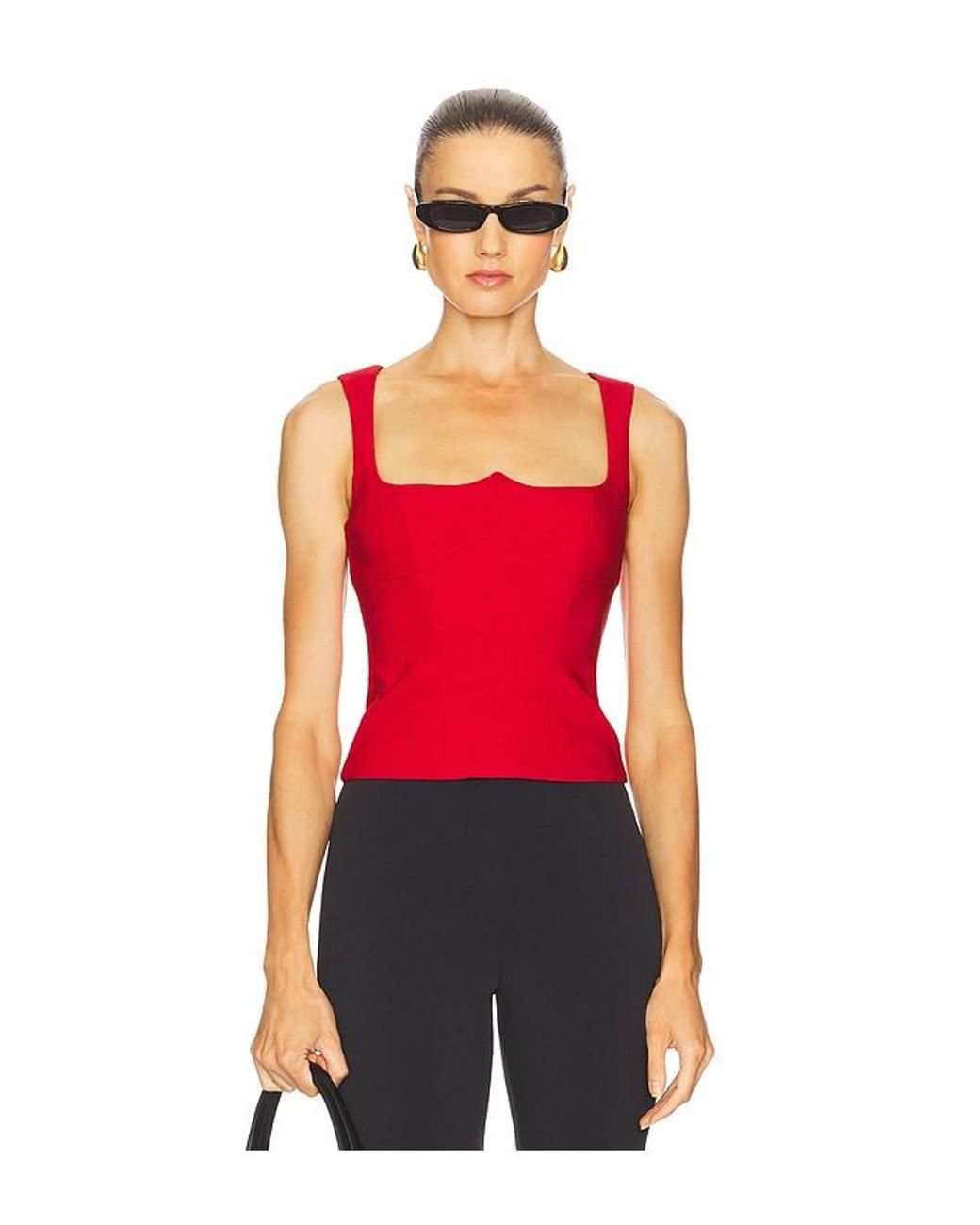 Camila Coelho Red Antonella Top