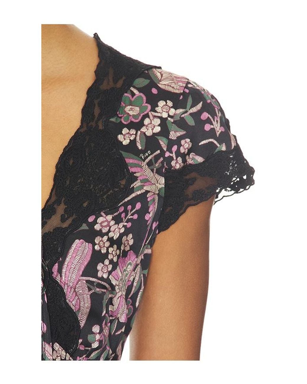 Rixo Black Lacie Mini Dress