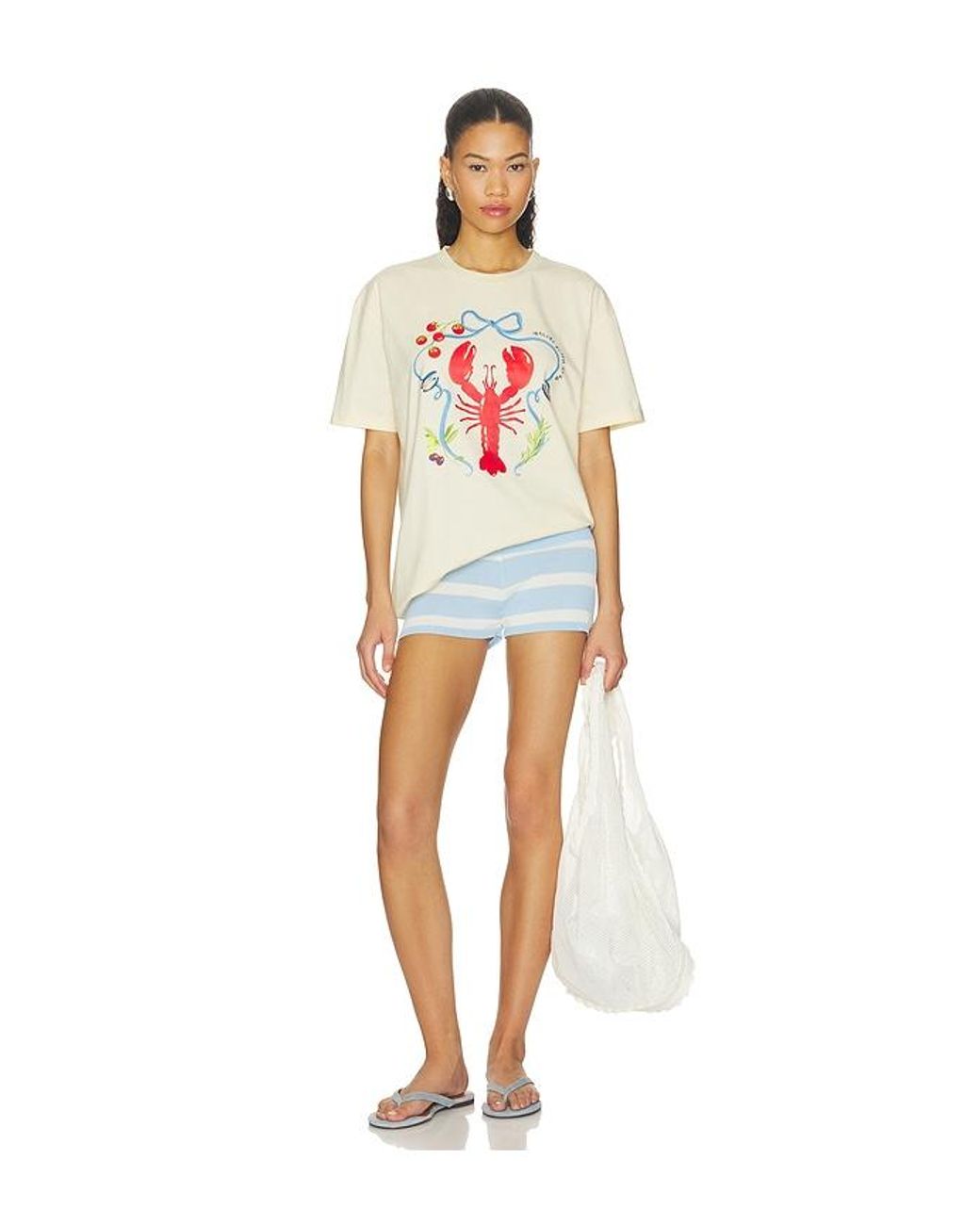 Lovers + Friends White Cover Up Tee