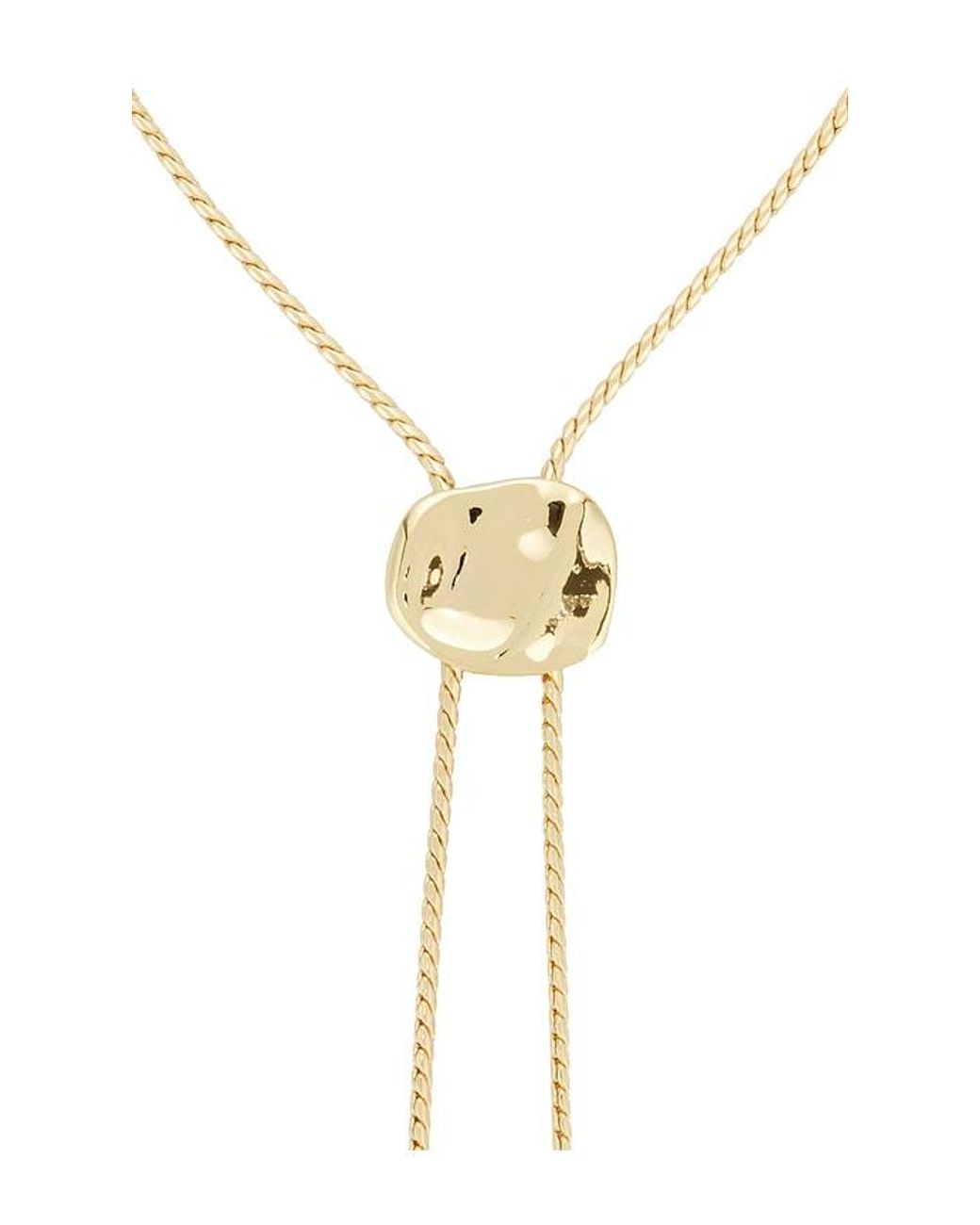 Ettika White Liquid Lux Bolo Lariat Necklace