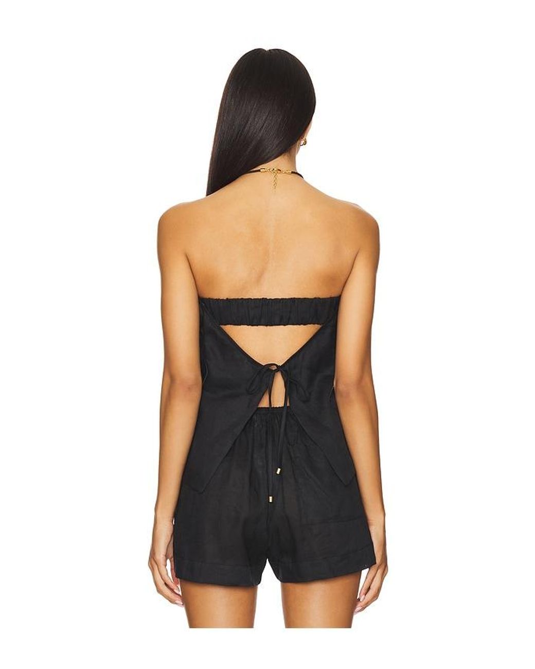 LSPACE Black Tessa Top
