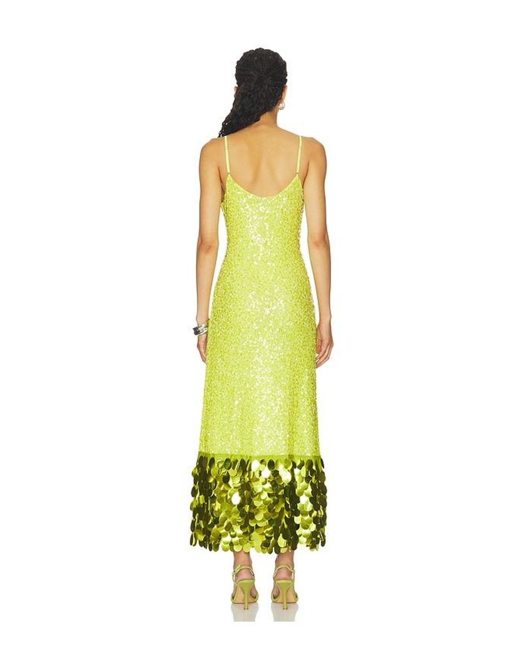 Simon Miller White Imogen Sequin Midi Dress