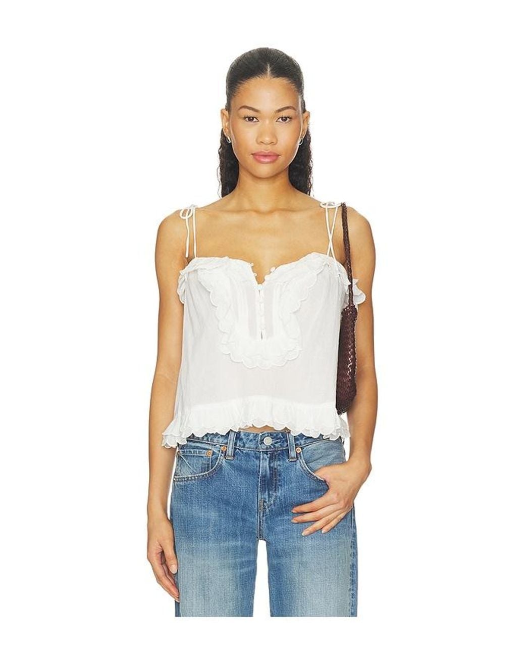 For Love & Lemons Blue Ambre Top
