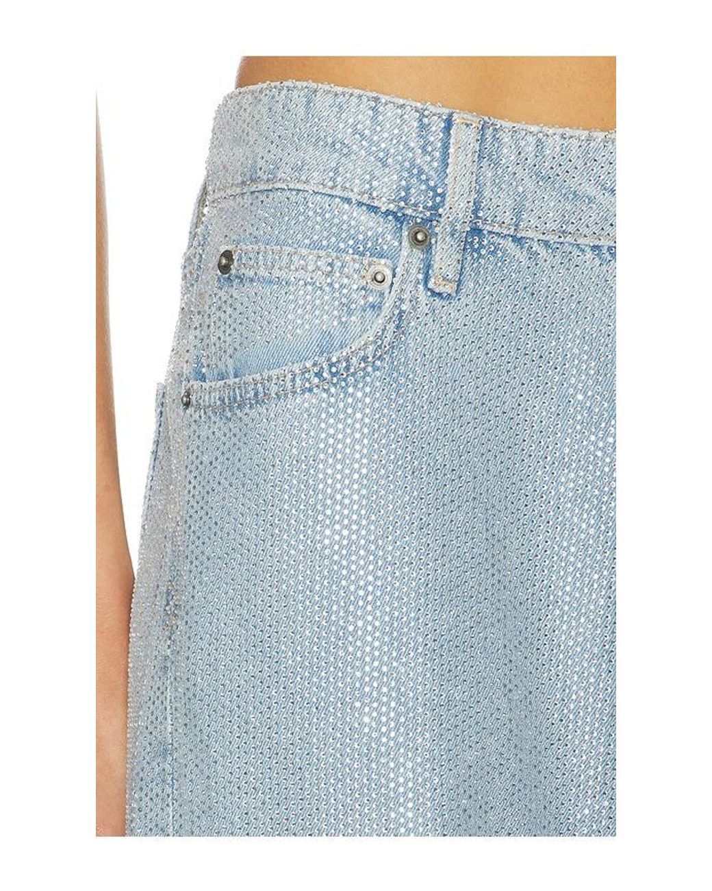 Ksubi Blue Empire Wide Leg