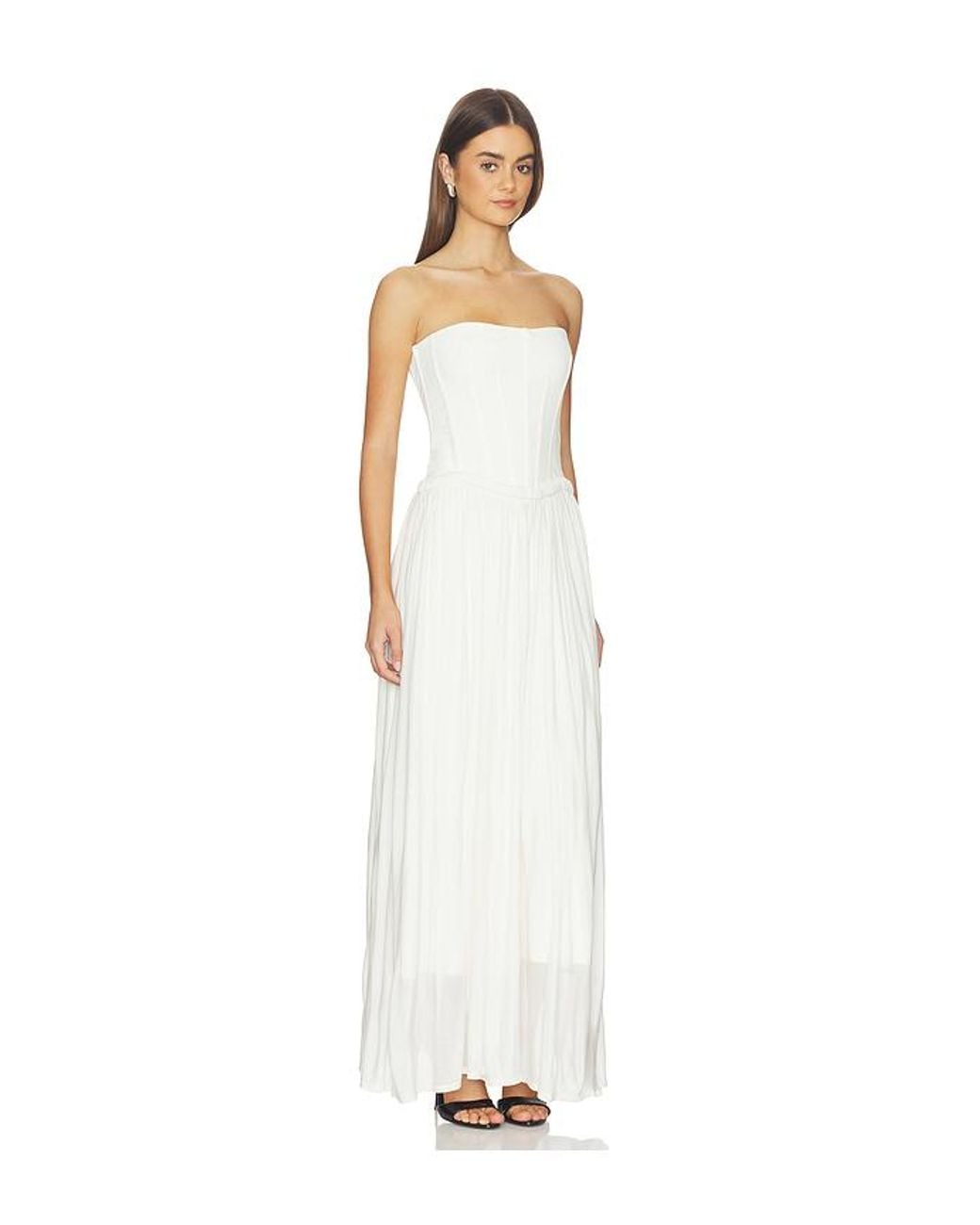 Jonathan Simkhai White Adalys Bustier Dress