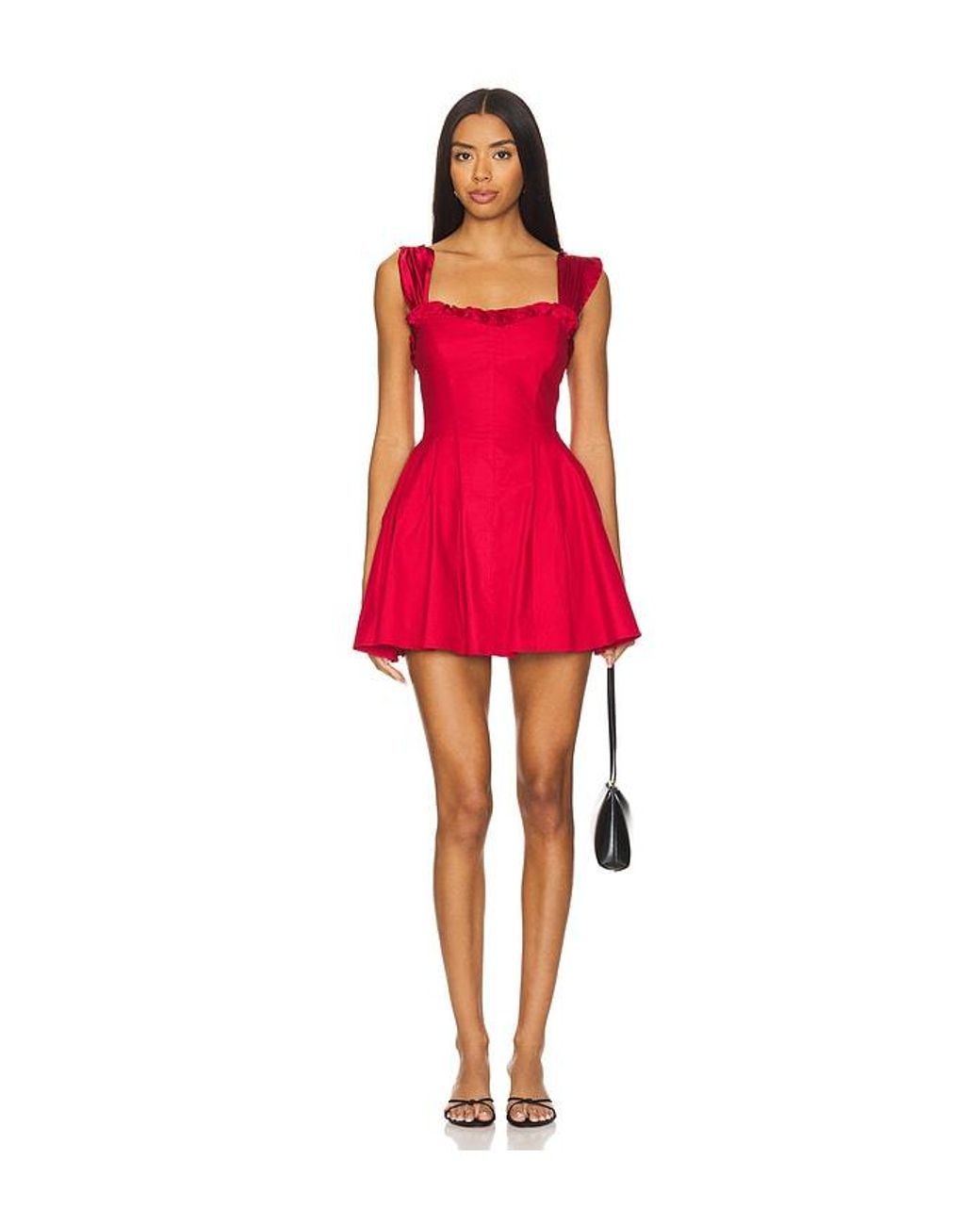 Free People Red Midnight Magic Mini Dress