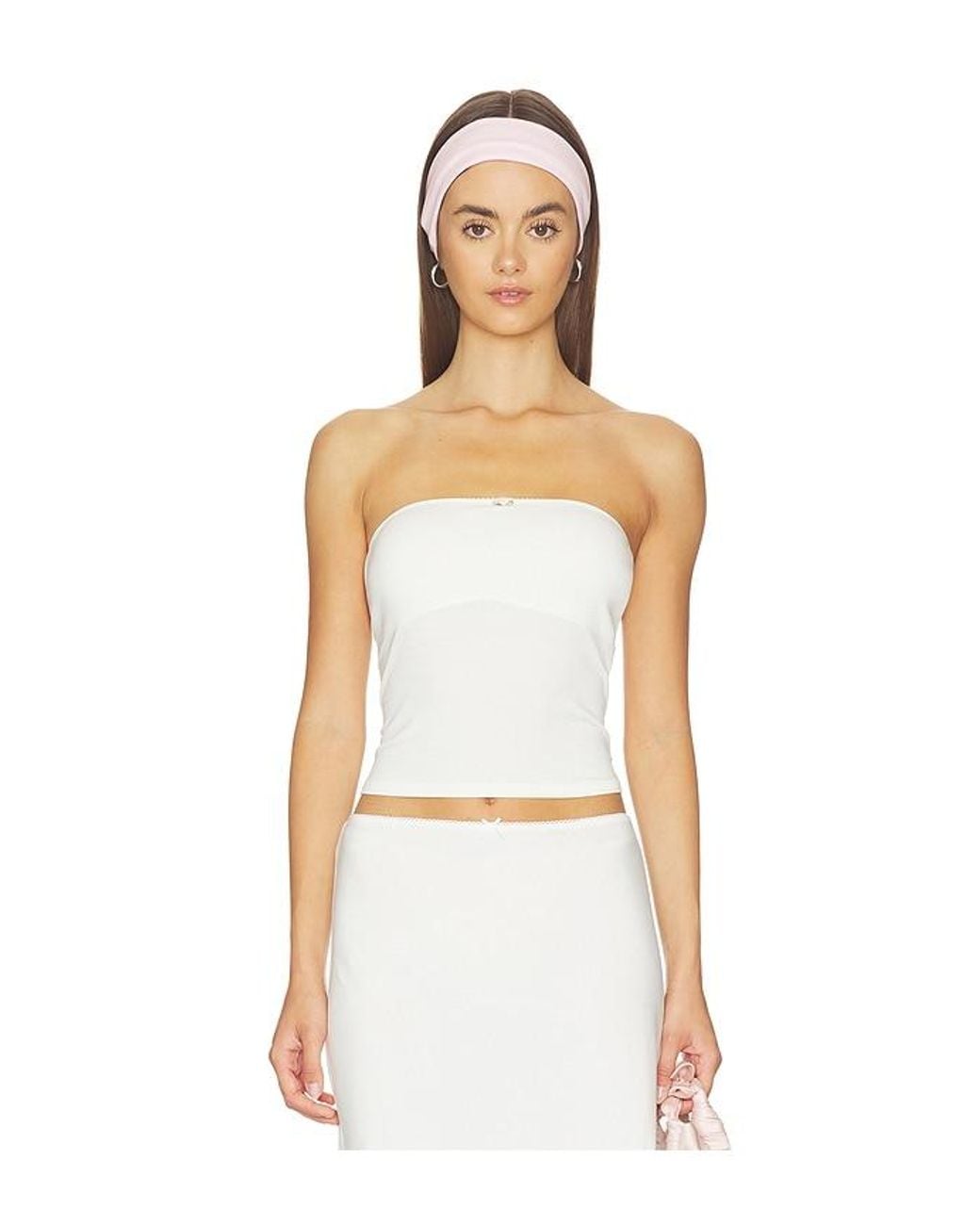 RAT BOI White Contour Tube Top