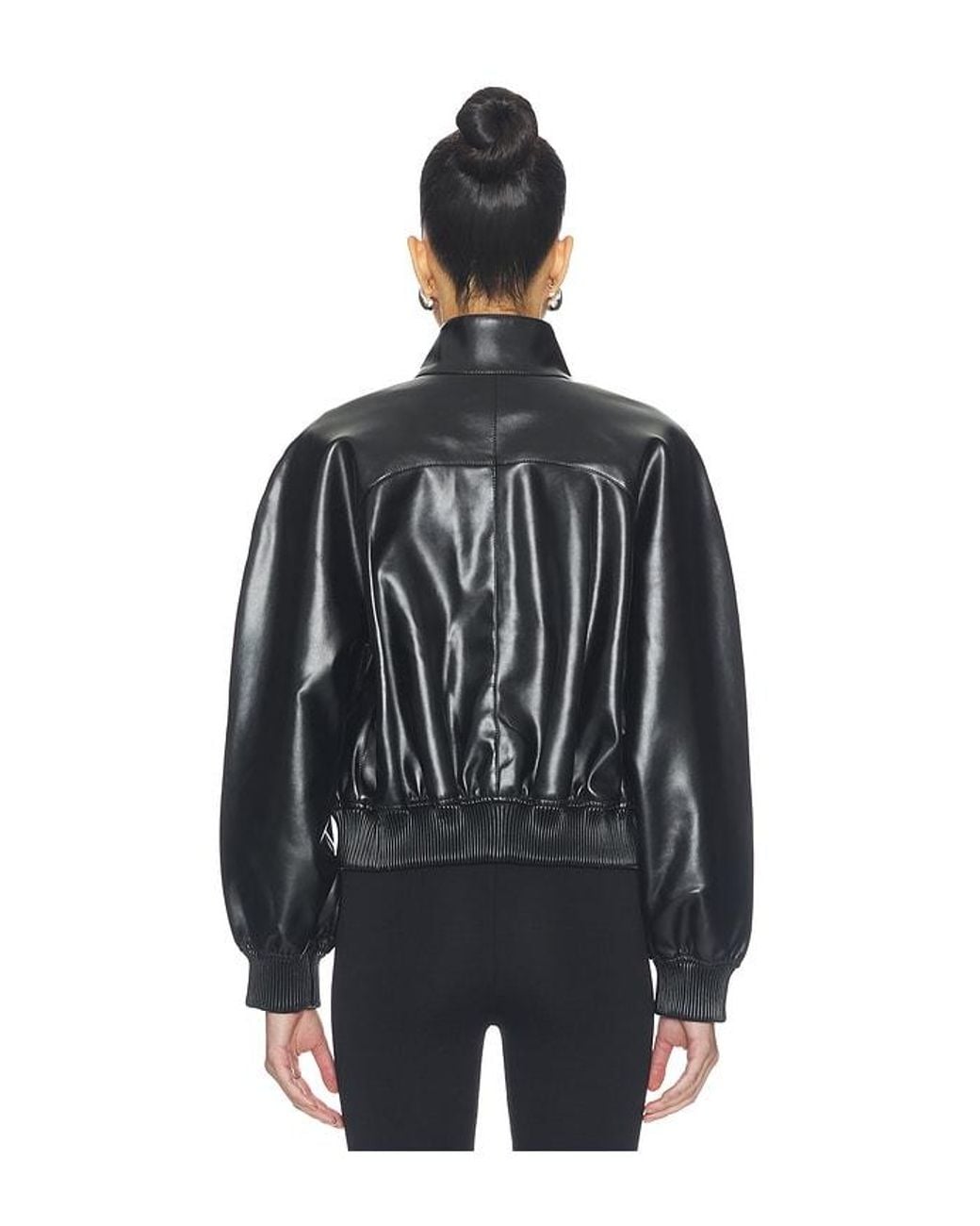 Agolde Black Nova Bomber Jacket