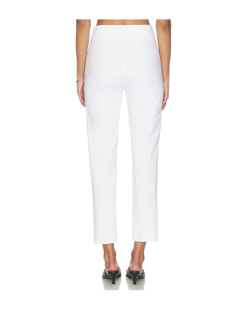 Rohe White Cigarette Leg Trousers