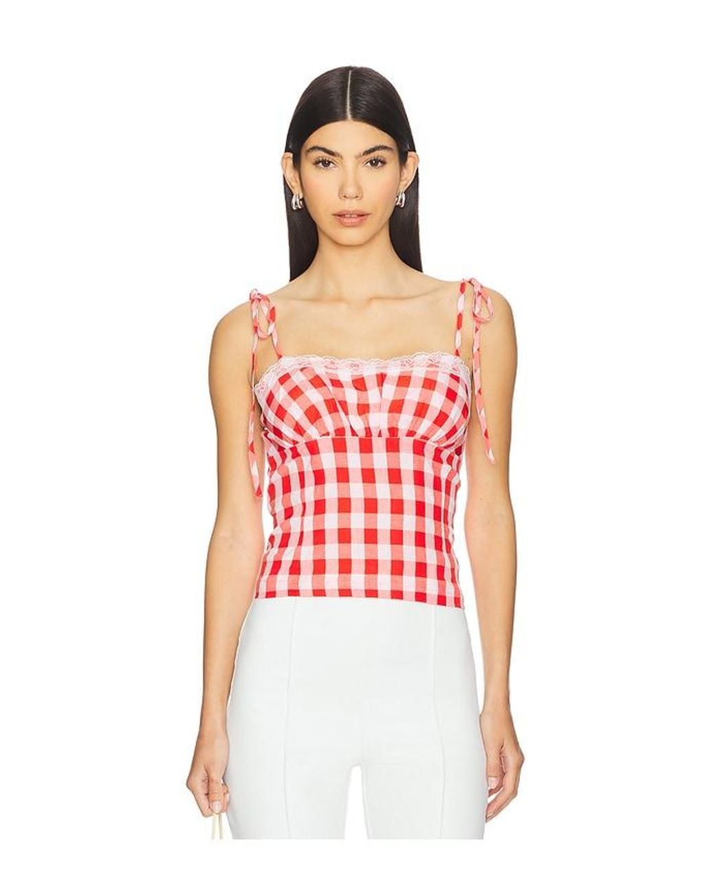 MORE TO COME Red Penny Top