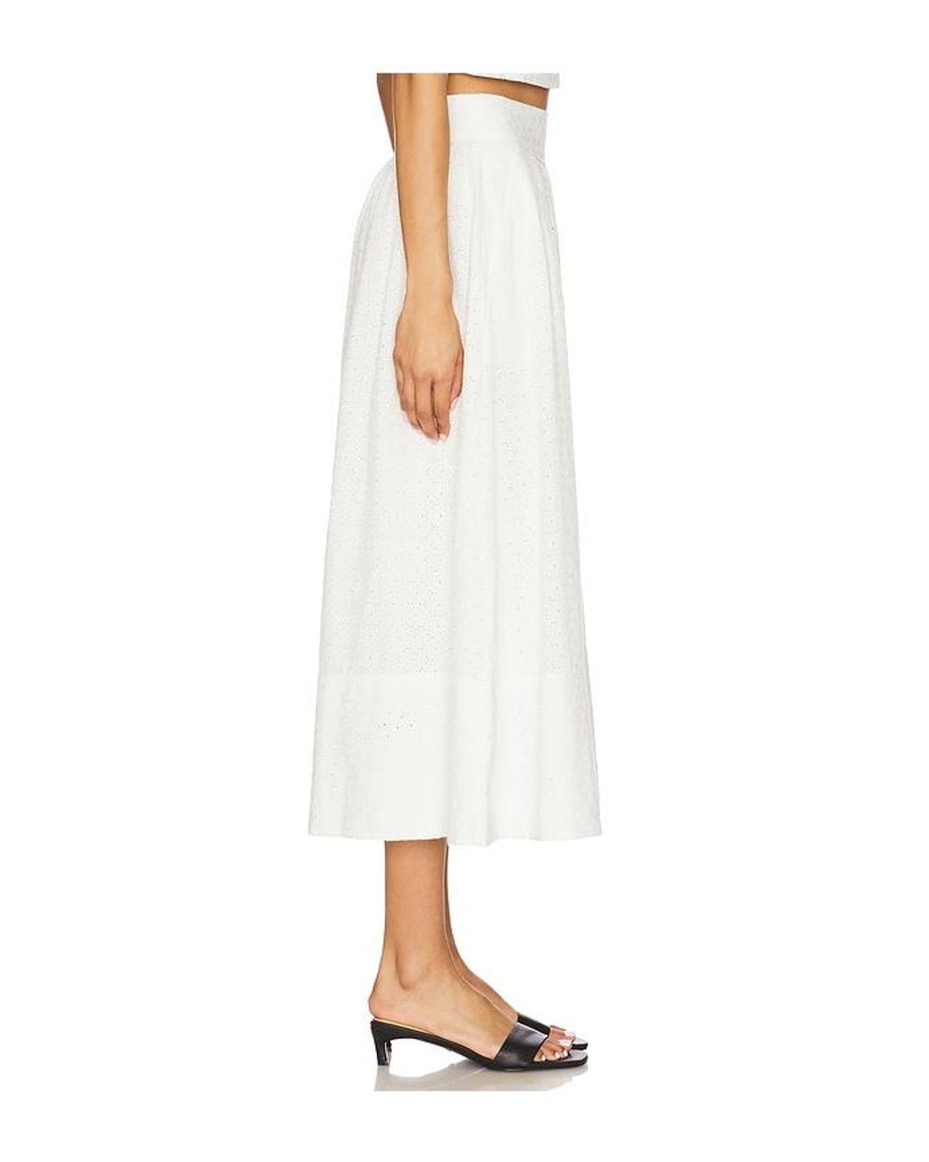 PAIGE White Ojai Skirt