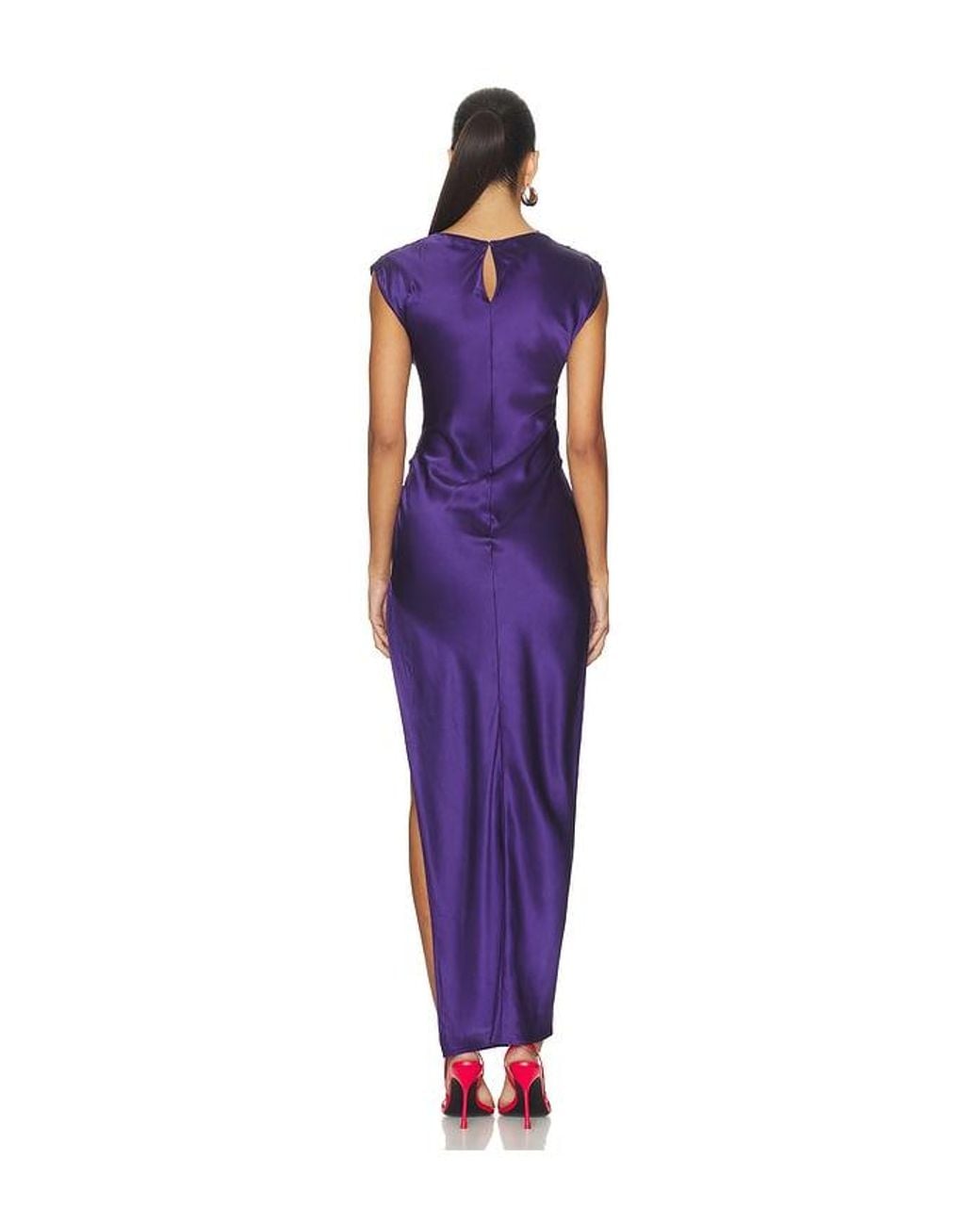 Amanda Uprichard Blue Biella Maxi Dress
