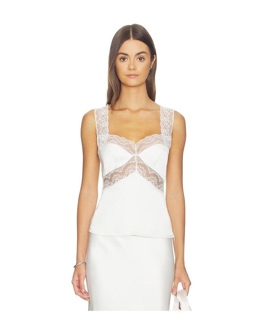 Lovers + Friends White Cierra Top