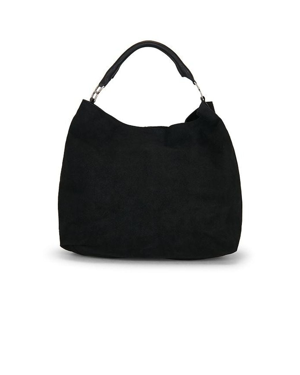 Free People Black Suzie Suede Slouch Tote