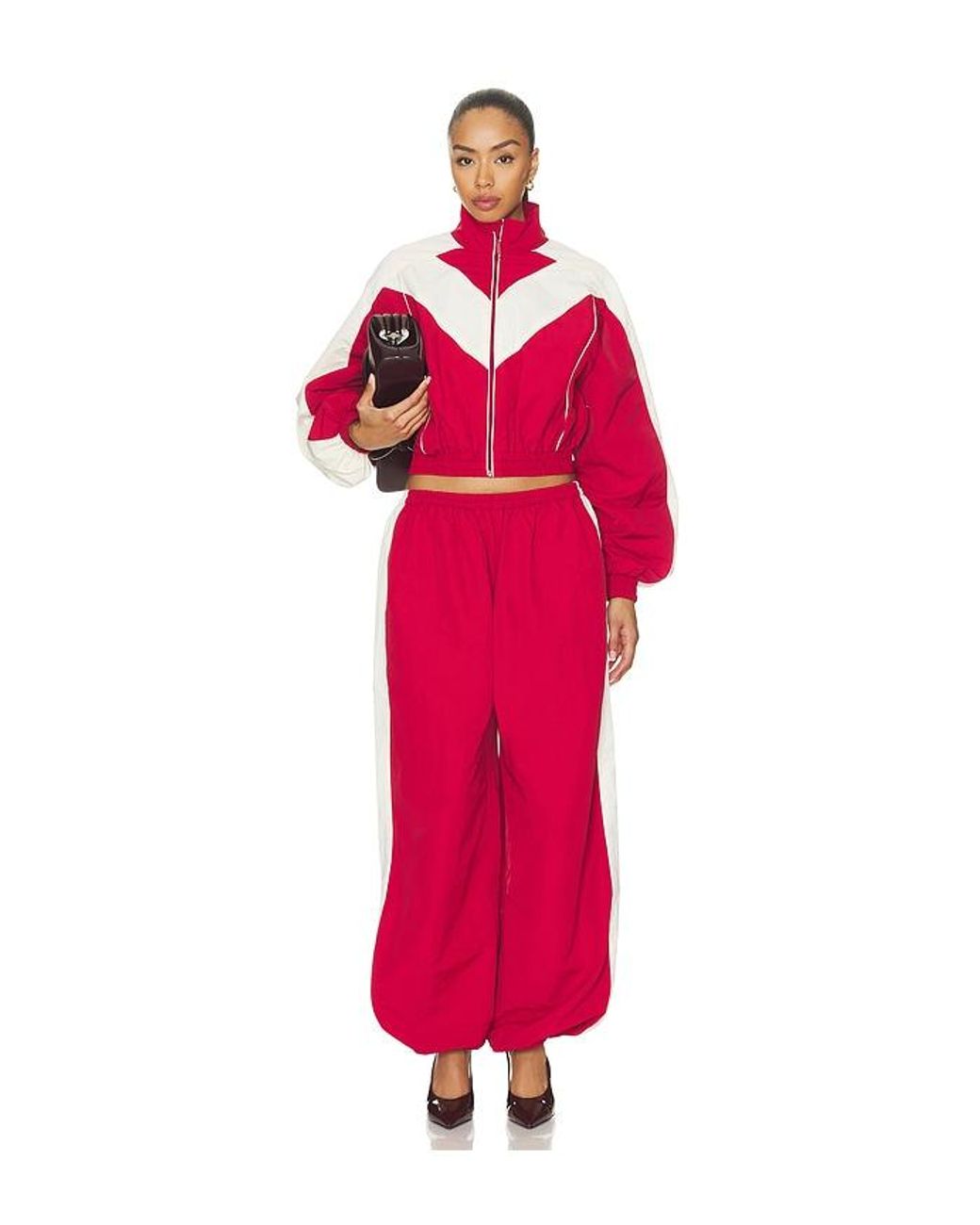 Ronny Kobo Red Brenton Cropped Jacket