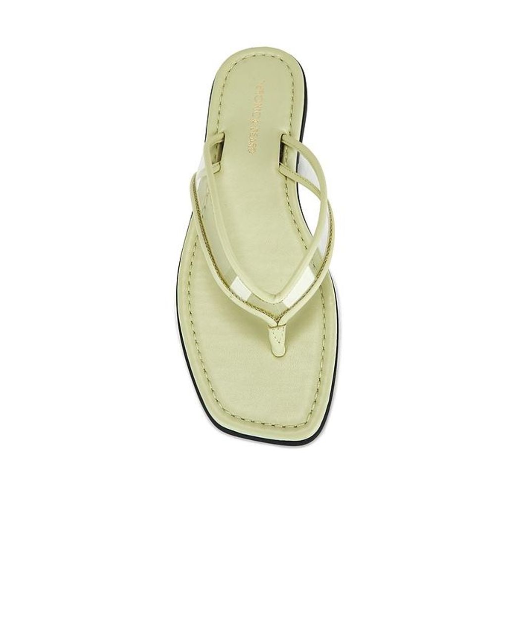 Veronica Beard White Clea Piping Sandal