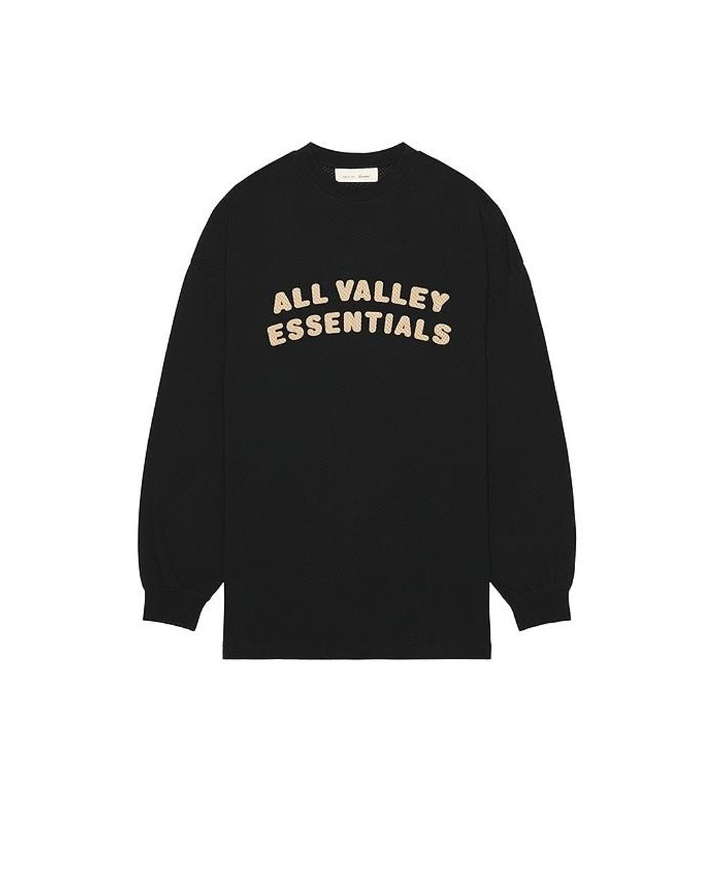 Fear Of God Black Merch Long Sleeve Tee for men