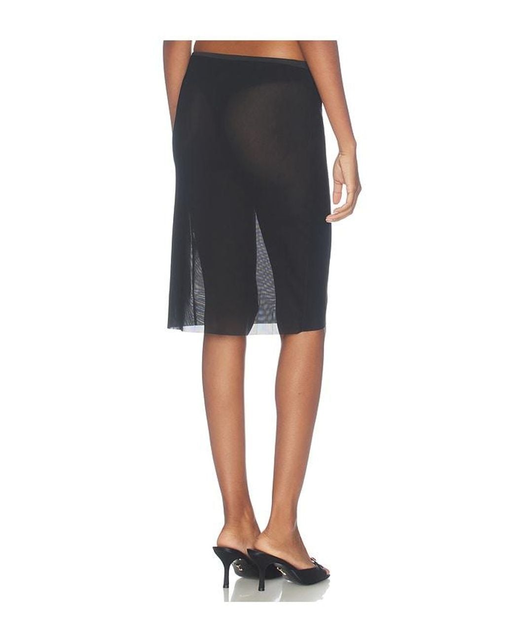 ALL THE WAYS Black Beth Midi Skirt