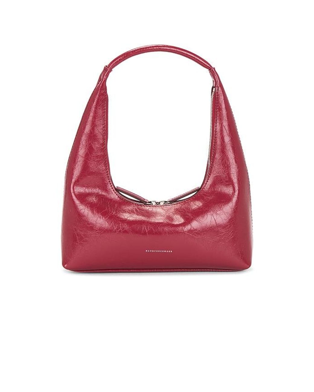 MARGE SHERWOOD Red Hobo Shoulder Bag