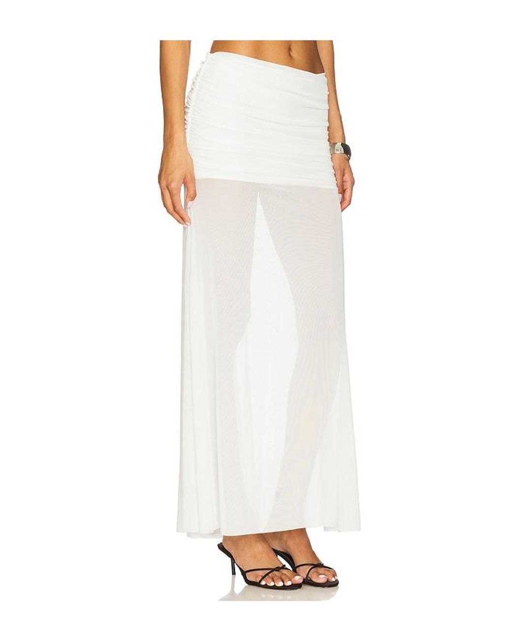 Amanda Uprichard White X Revolve Leo Skirt