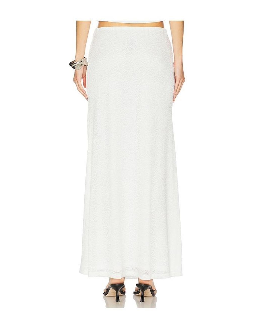 Runaway the Label White Orlean Maxi Skirt