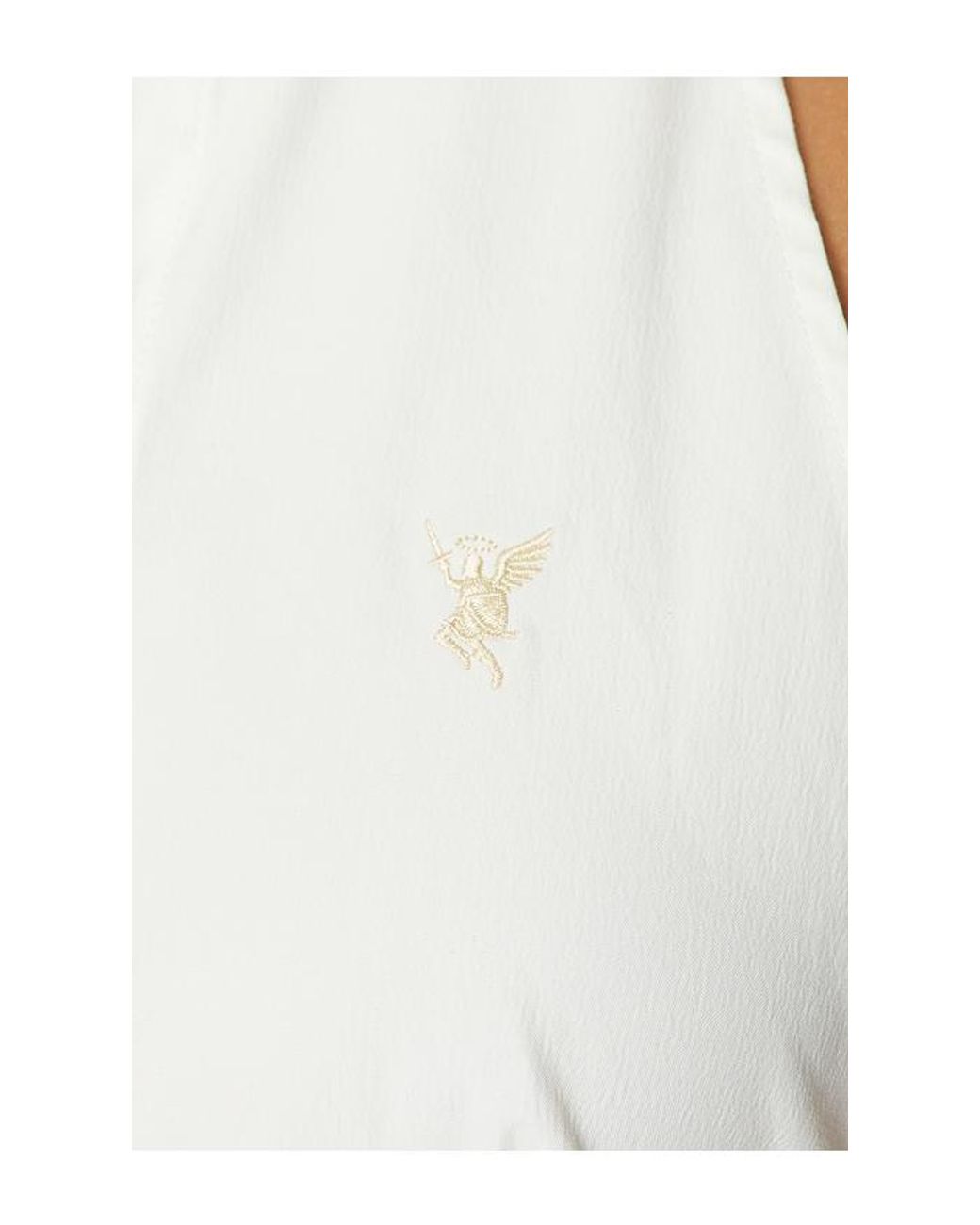 HAELO White Cinch Halter Shirt