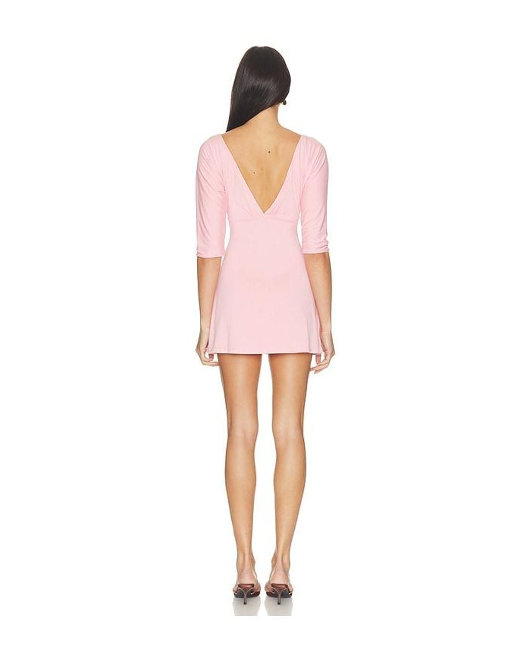 With Jean Pink Lana Dress