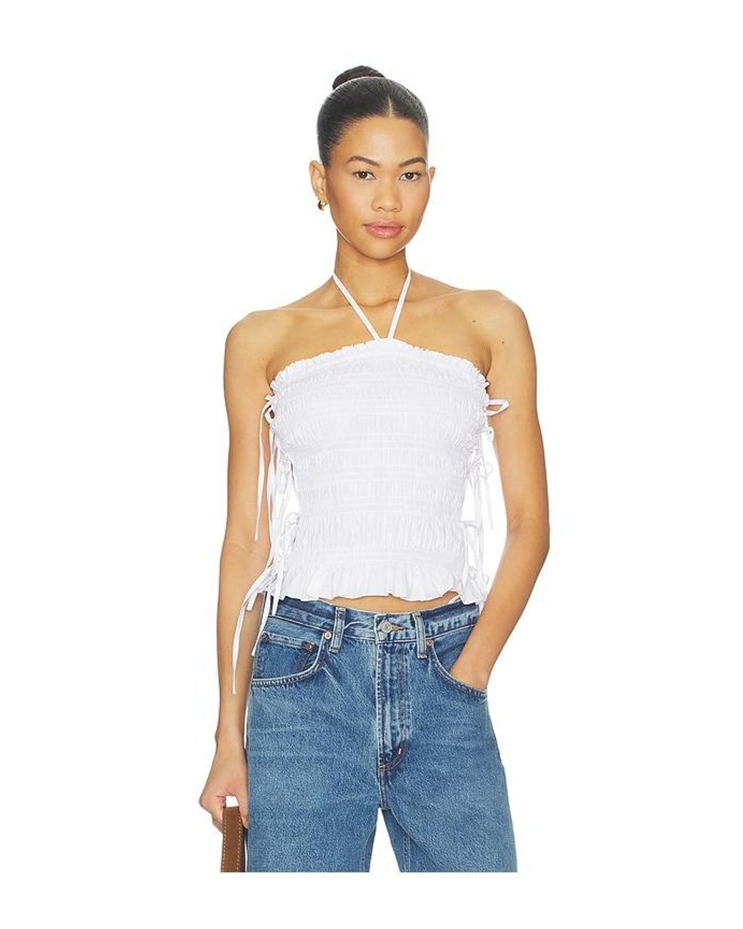Lovers + Friends Blue Sarina Top