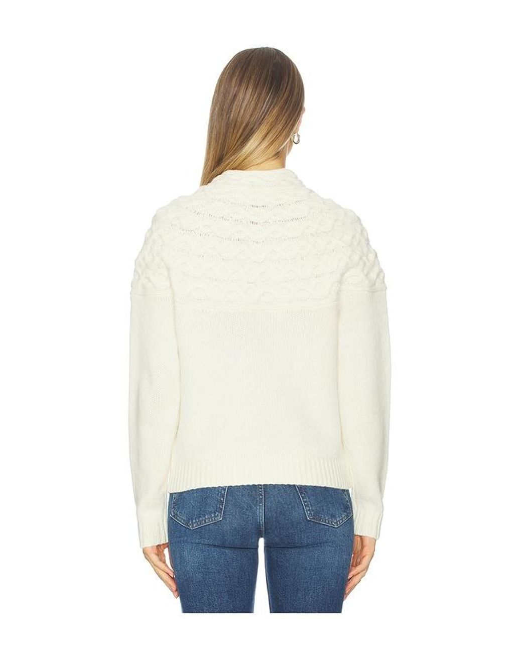 Theory White Strickpullover