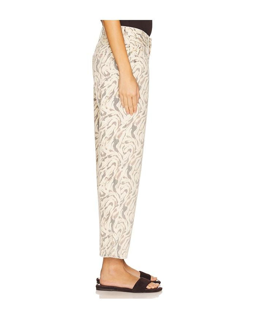 Amo Denim White Billie Wide Leg Jeans