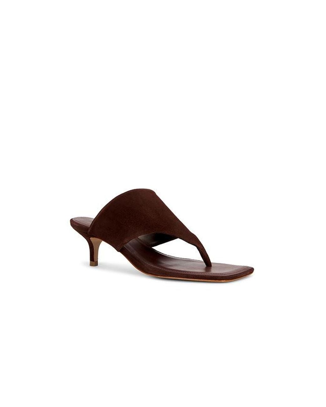 SCHUTZ SHOES Brown Sage Mid Stiletto Sandal
