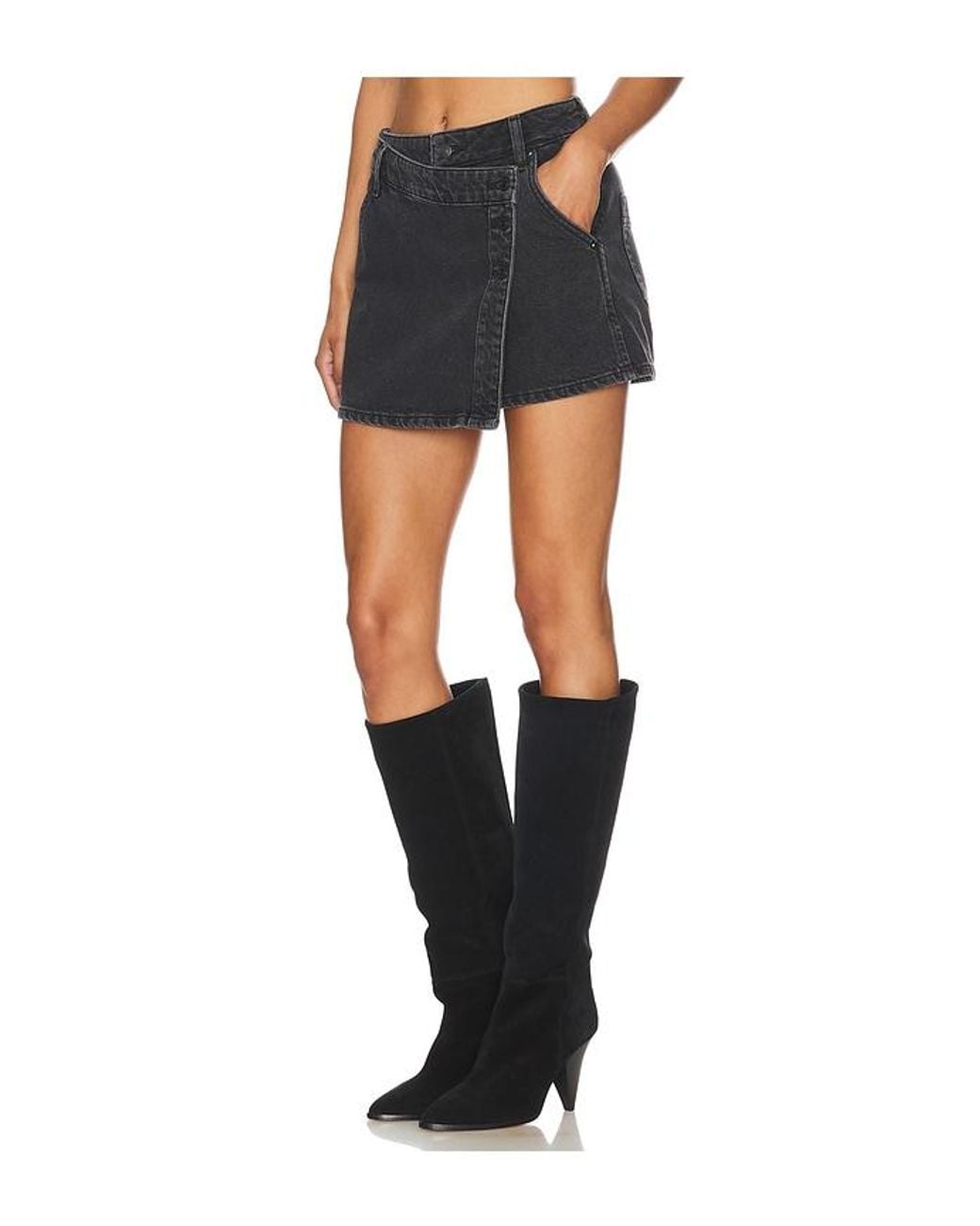 Free People Blue X We The Free Wynne Denim Skirt