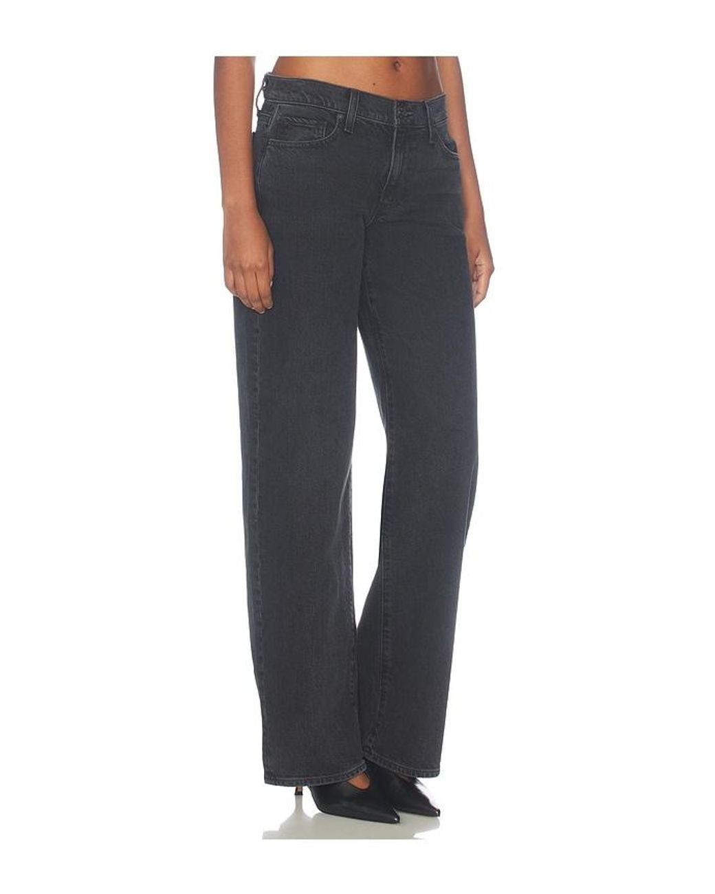 PAIGE Blue Dana Low Rise Relaxed Slouchy Straight Jeans