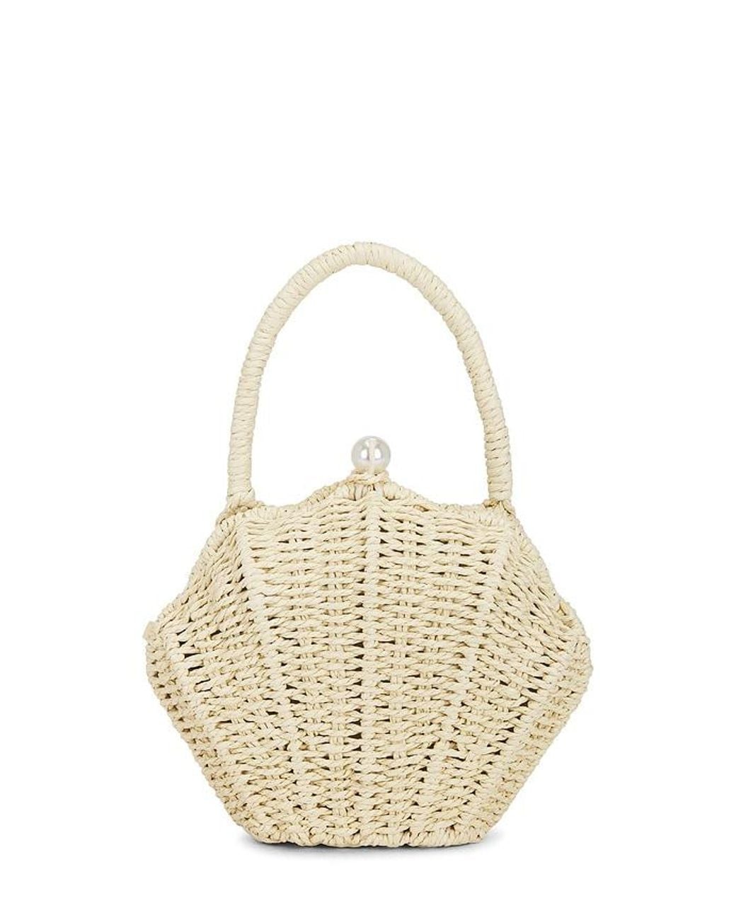 Lovers + Friends White Sandy Handbag