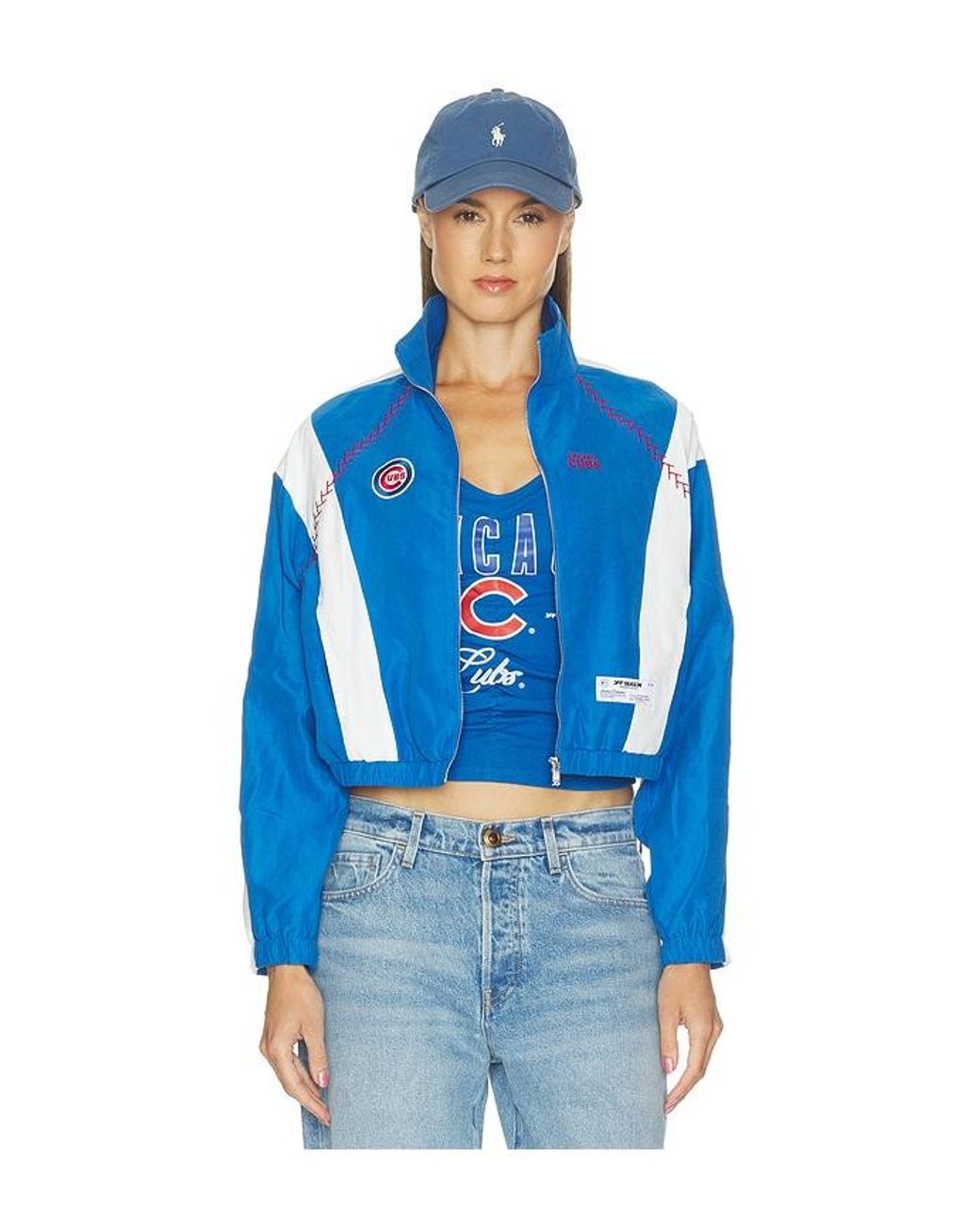 OFF SEASON Blue Lightweight Track Jacket