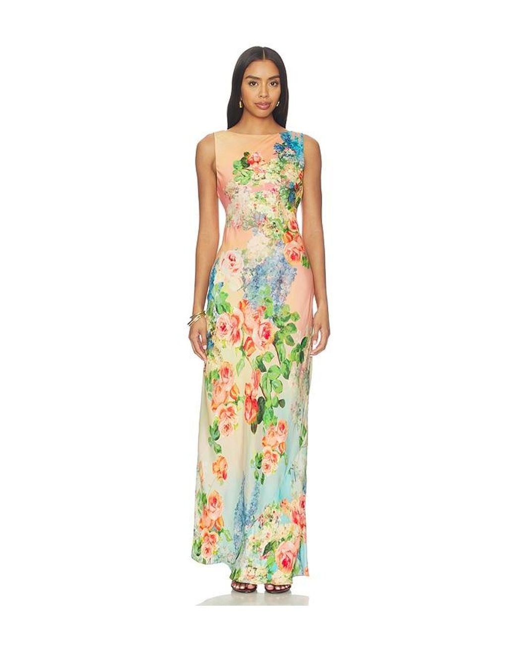 Hemant & Nandita White Maxi Dress With Sash