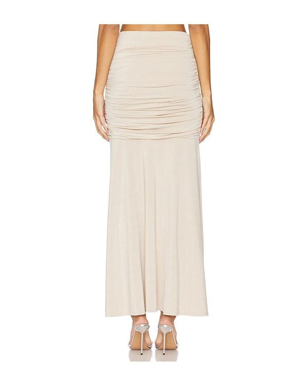 LBLC The Label Multicolor Drea Ruched Maxi Skirt
