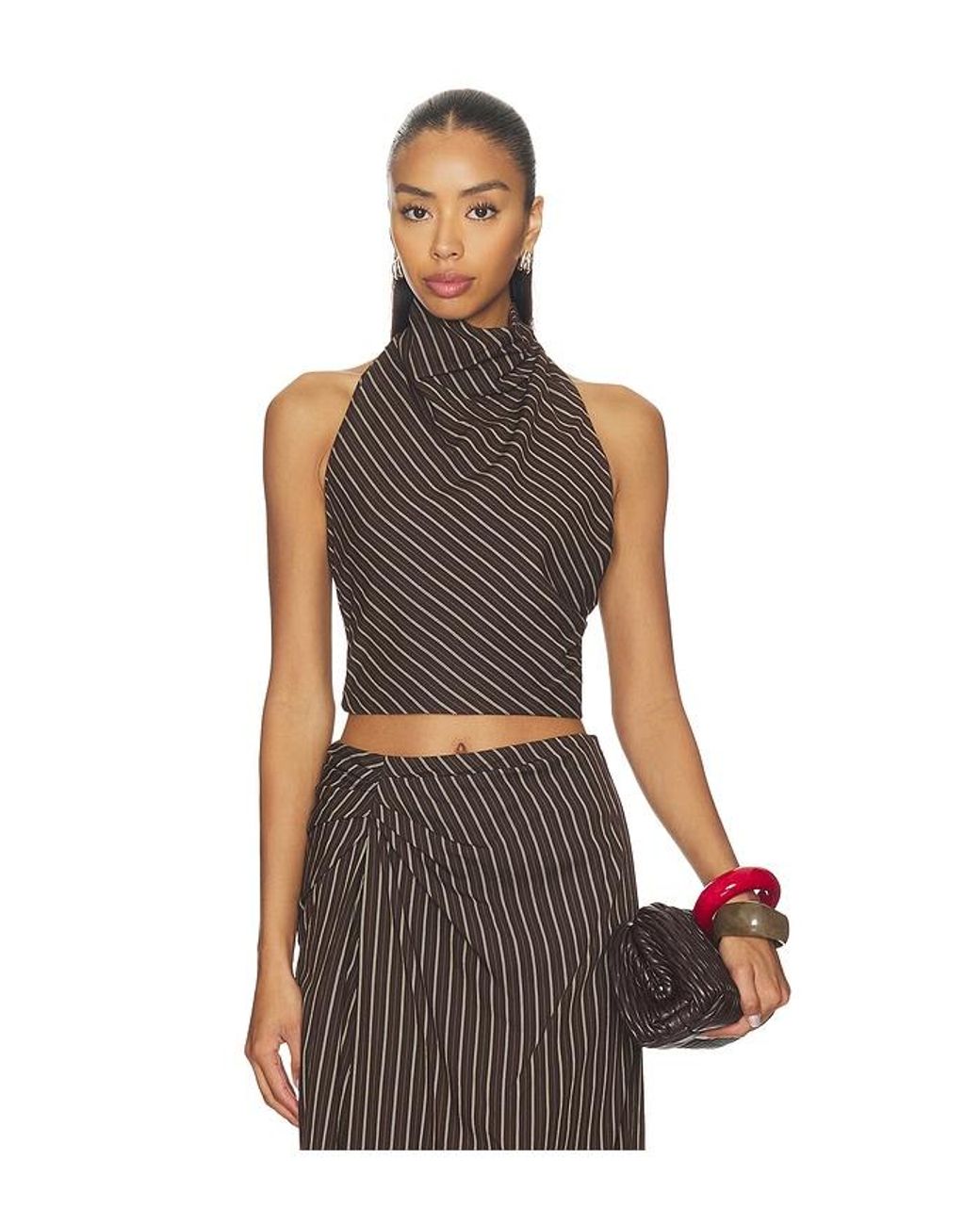 A.L.C. Brown Lillian Top