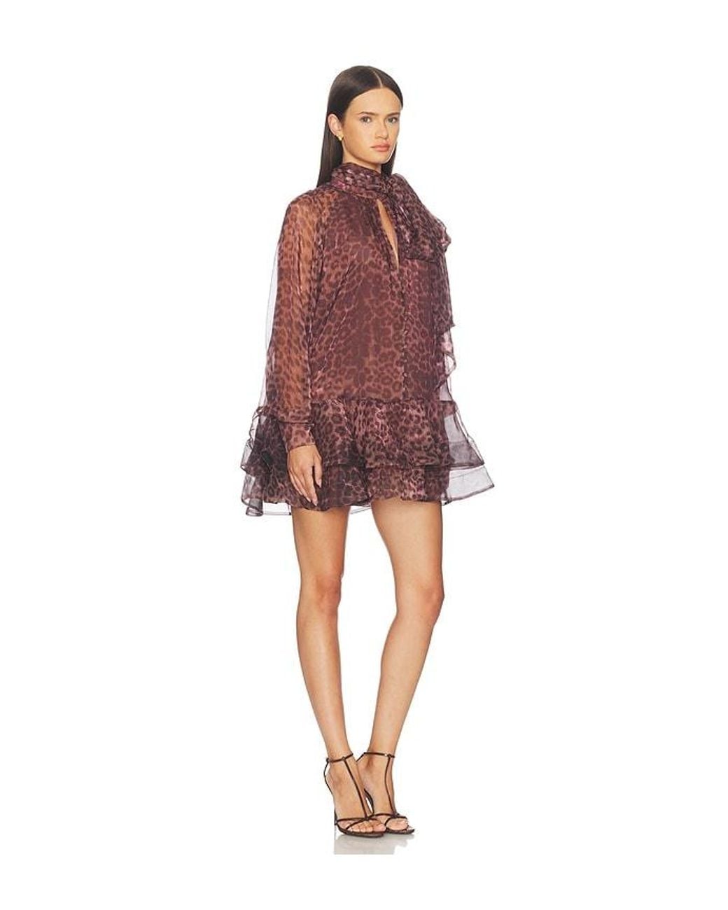 Bardot Red Adrie Babydoll Mini Dress
