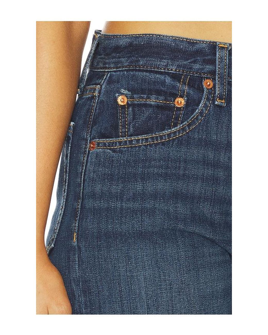 Re/done Blue Blondie Straight Jeans