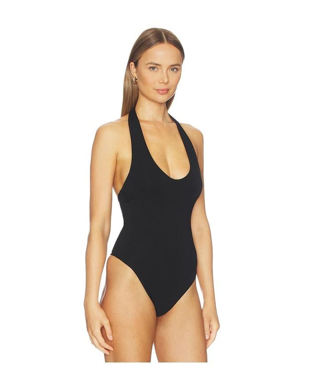 Sans Faff Black Bamboo Halter Bodysuit