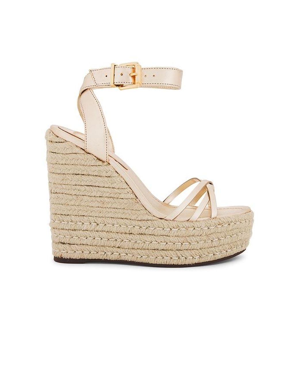 SCHUTZ SHOES Alexandra Wedge Sandal in White Lyst UK