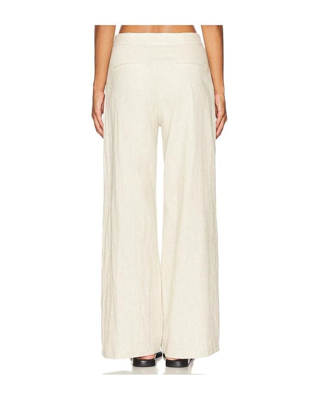 SNDY'S White Hale Linen Pants