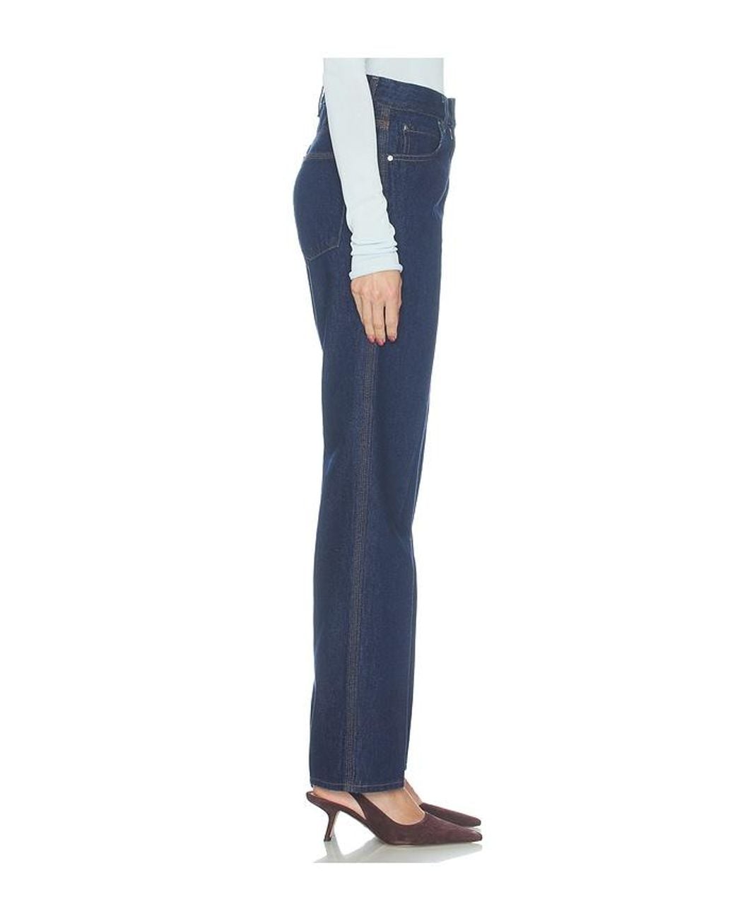 Agolde Blue Multineedle Morgan Jean