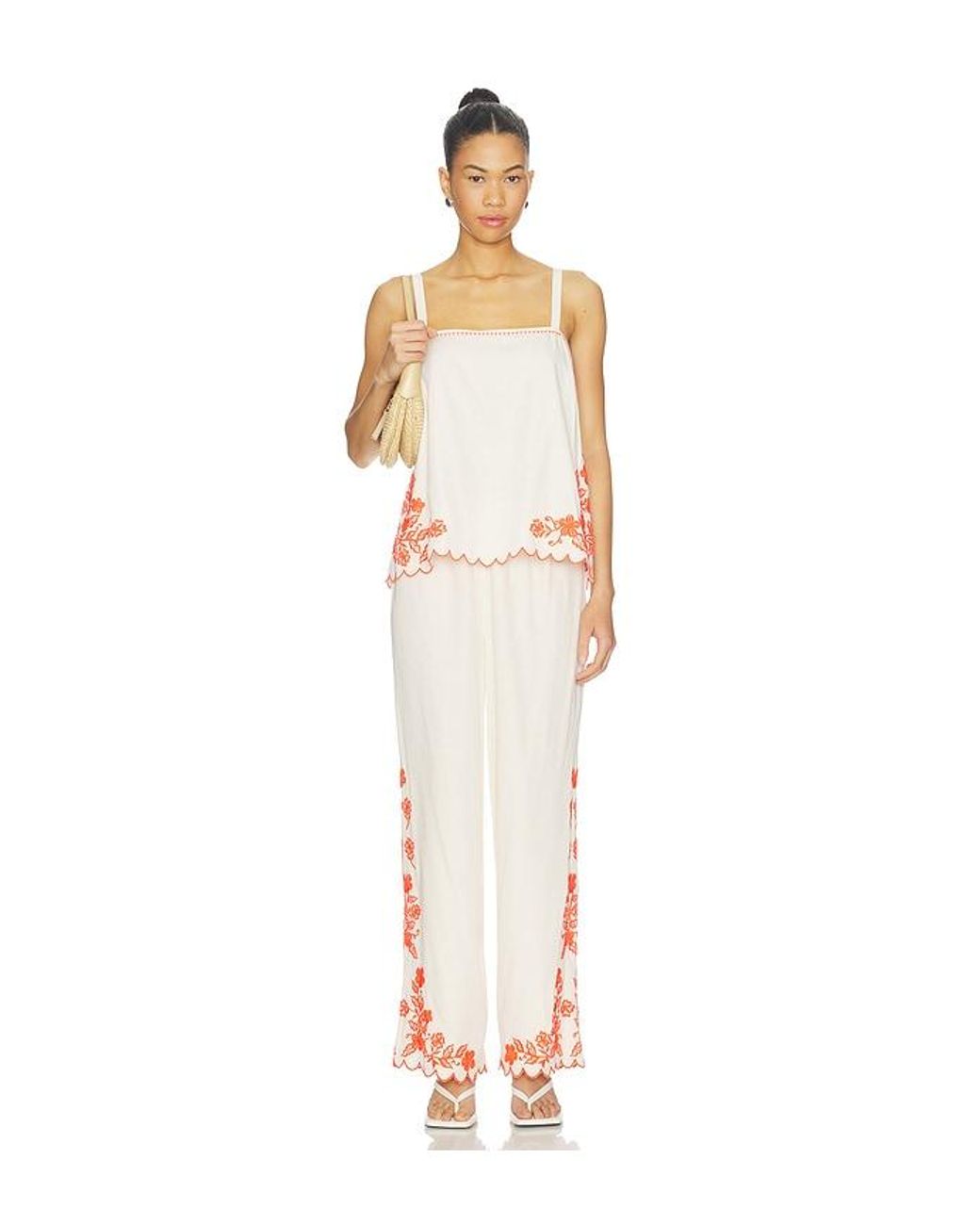 Amanda Uprichard White Coraline Pants