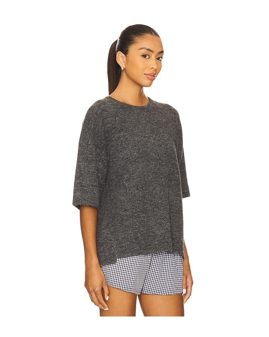 Free People Black Margot Sweater Tee